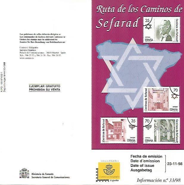 DIPTICO 16477: Ruta de los Caminos de Sefarad