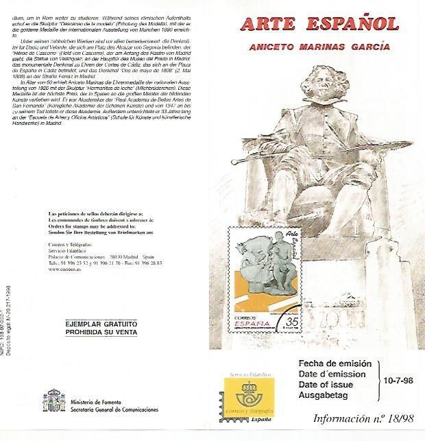 DIPTICO 16487: Arte español: Aniceto Marinas Garcia