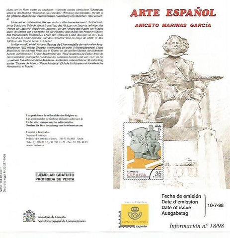 DIPTICO 16487: Arte español: Aniceto Marinas Garcia