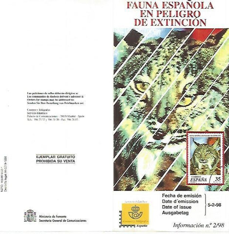 DIPTICO 16492: Fauna Española en peligro de extincion