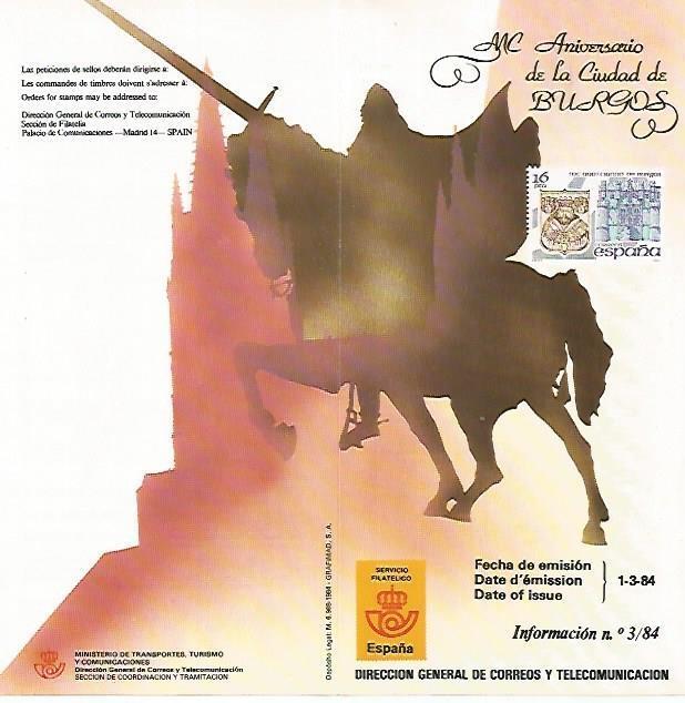DIPTICO 16471: MC Aniversario de la ciudad de Burgos