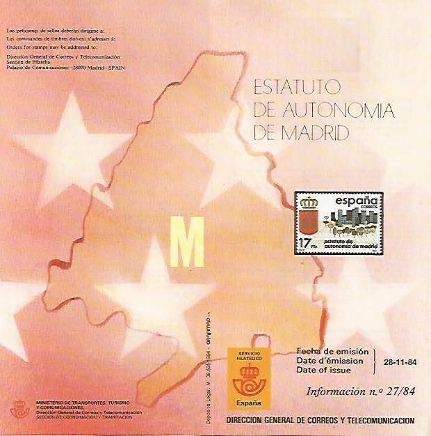 DIPTICO 16447: Estatuto de Autonomia de Madrid