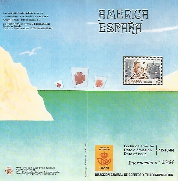 DIPTICO 16448: America España , informacion 25-84