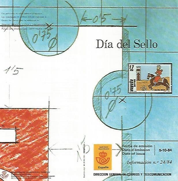 DIPTICO 16450: Dia del Sello 1984