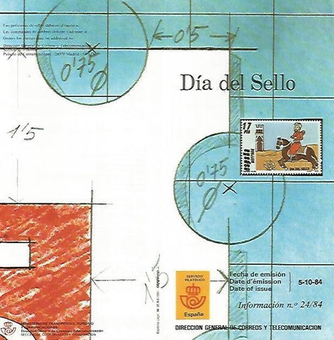 DIPTICO 16450: Dia del Sello 1984