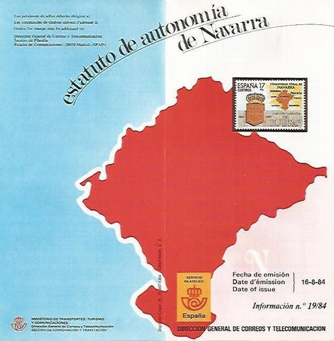 DIPTICO 16454: Estatuto de Autonomia de Navarra