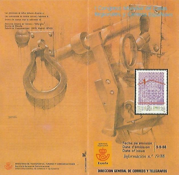DIPTICO 16389: I Congreso Mundial de Casas Regionales y Centos Españoles