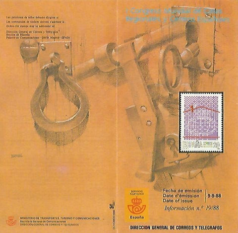DIPTICO 16389: I Congreso Mundial de Casas Regionales y Centos Españoles