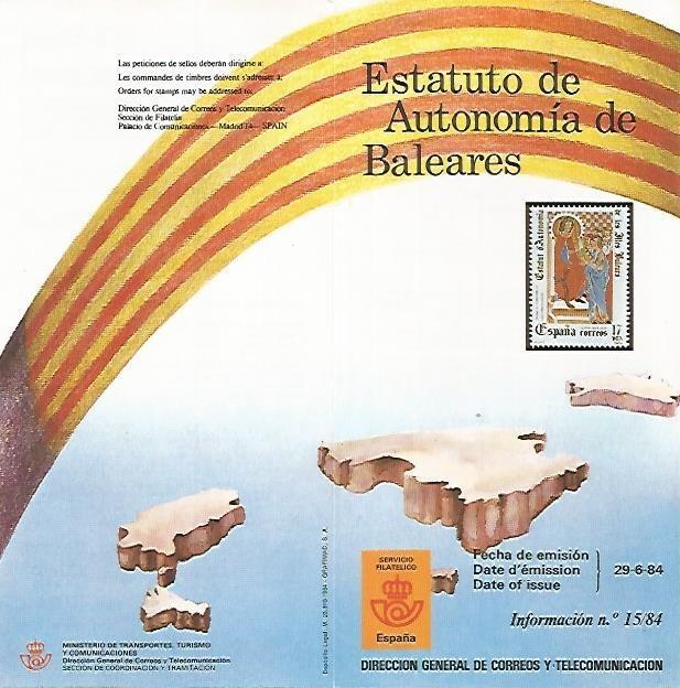 DIPTICO 16459: Estatuto de Autonomia de Baleares