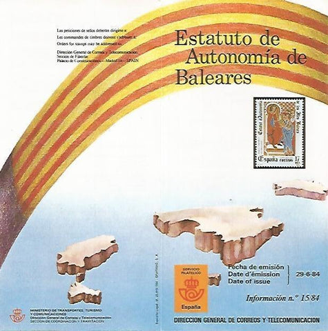 DIPTICO 16459: Estatuto de Autonomia de Baleares