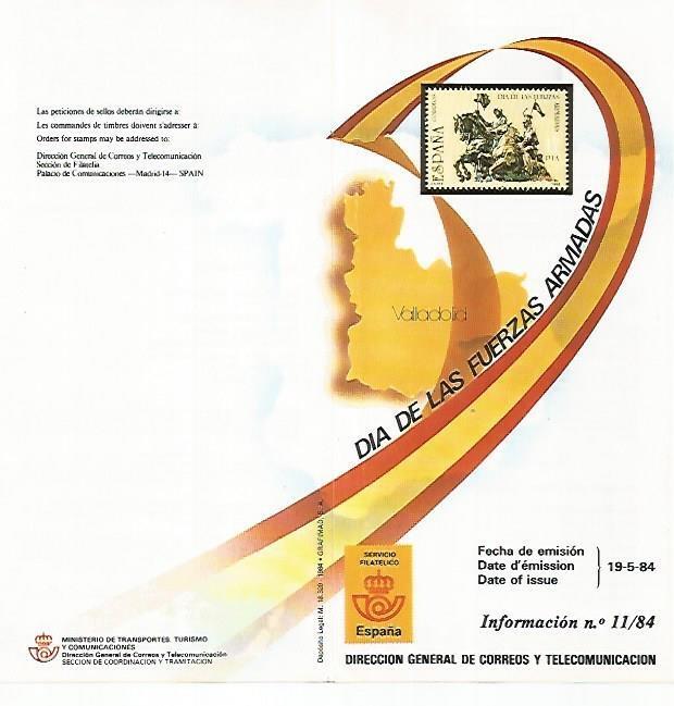 DIPTICO 16464: Dia de las Fuerzas Armadas. Valladolid