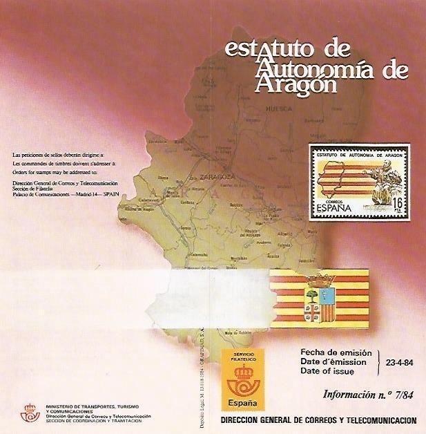 DIPTICO 16467: Estatuto de Autonomia de Aragon