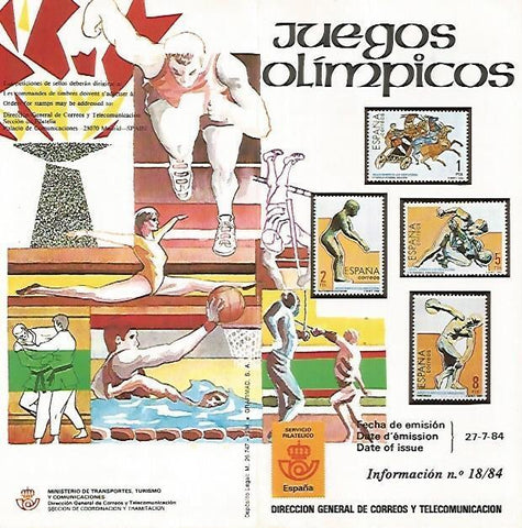 DIPTICO 16457: Juegos Olimpicos. Informacion 18-84