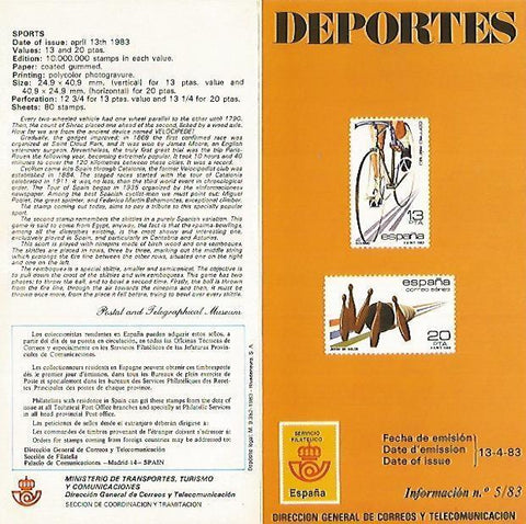 DIPTICO 16309: Deportes