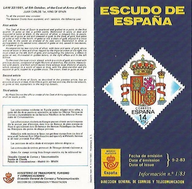 DIPTICO 16313: Escudo de España