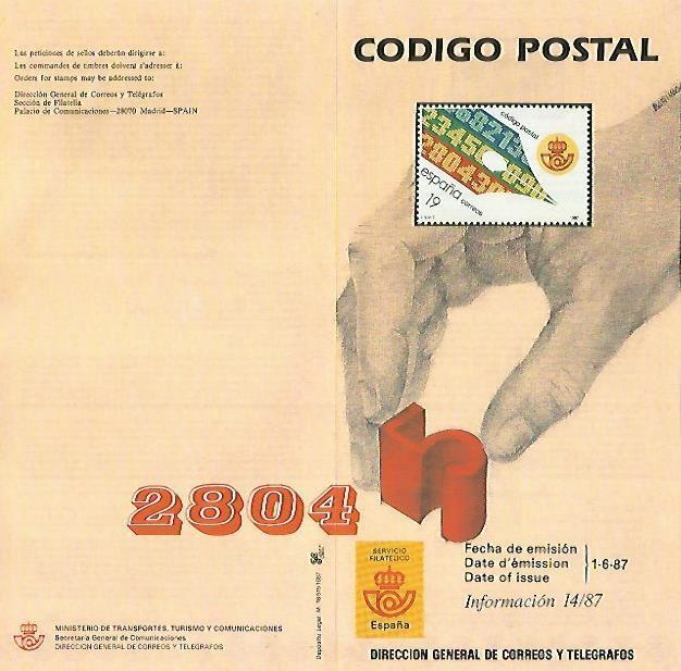 DIPTICO 16321: Codigo postal