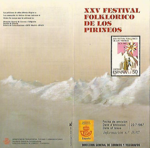 DIPTICO 16324: XXV Festival Folklorico de los Pirineos