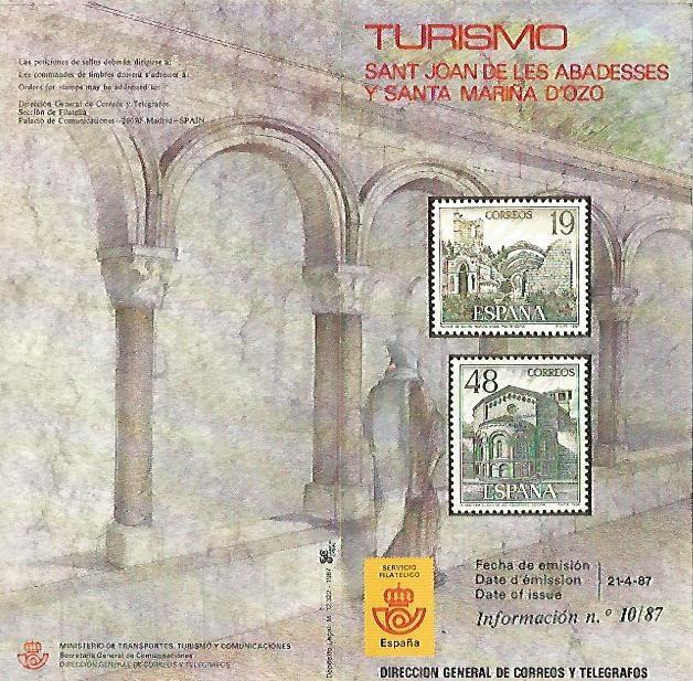 DIPTICO 16328: Turismo. Sant Joan de les Abadesses y Santa Mariña d'Ozo