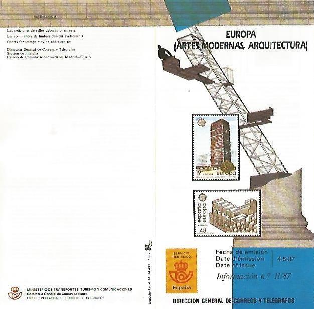 DIPTICO 16329: Europa. Artes modernas, arquitectura