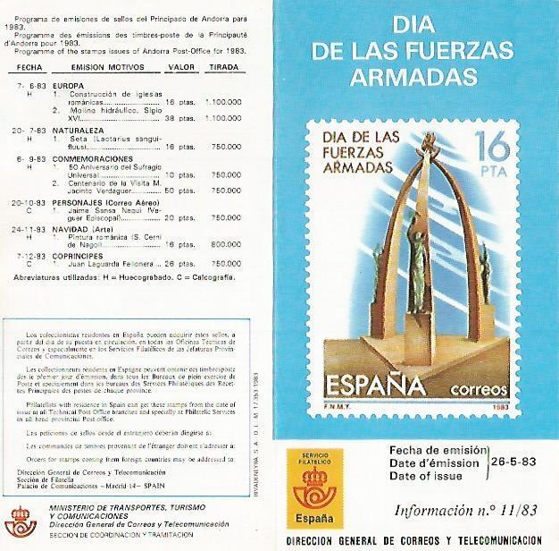 DIPTICO 16306: Dia de las Fuerzas Armadas