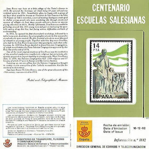 DIPTICO 16281: Centenario Escuelas Salesianas
