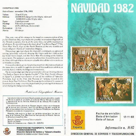 DIPTICO 16283: Navidad 1982