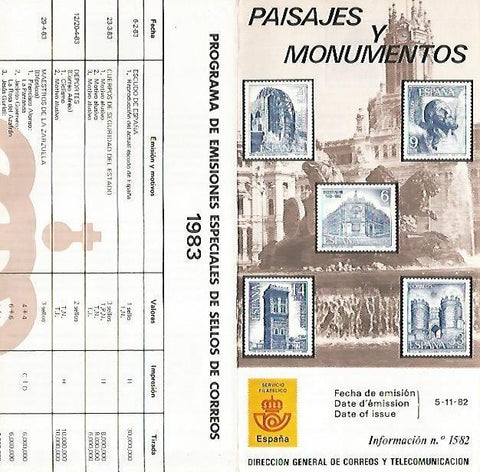DIPTICO 16284: Paisajes y monumentos