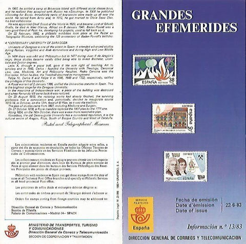 DIPTICO 16301: Grandes efemerides