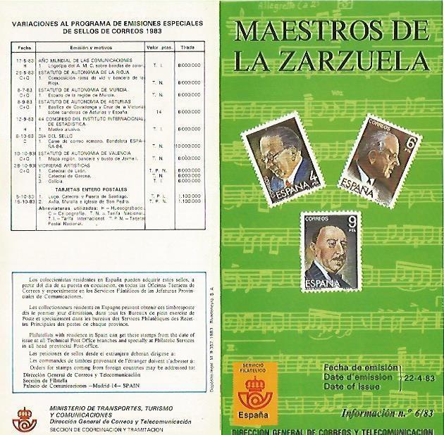 DIPTICO 16303: Maestros de la Zarzuela