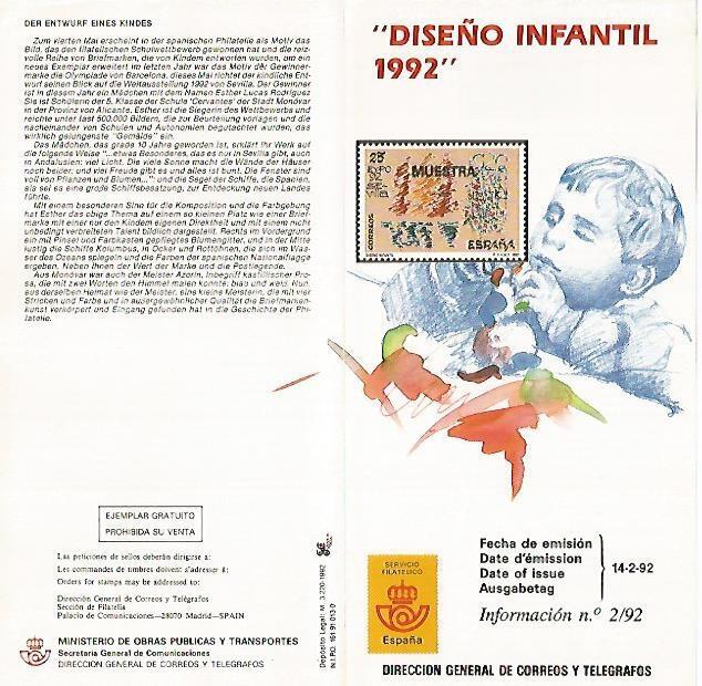 DIPTICO 16365: Diseño infantil 1992