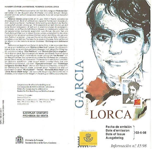 DIPTICO 16371: Federico Garcia Lorca