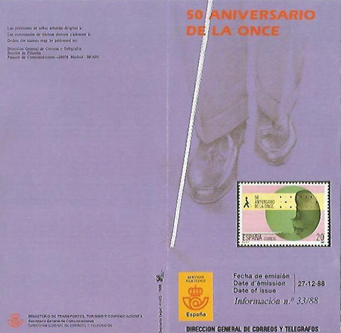 DIPTICO 16373: 50 Aniversario de la ONCE