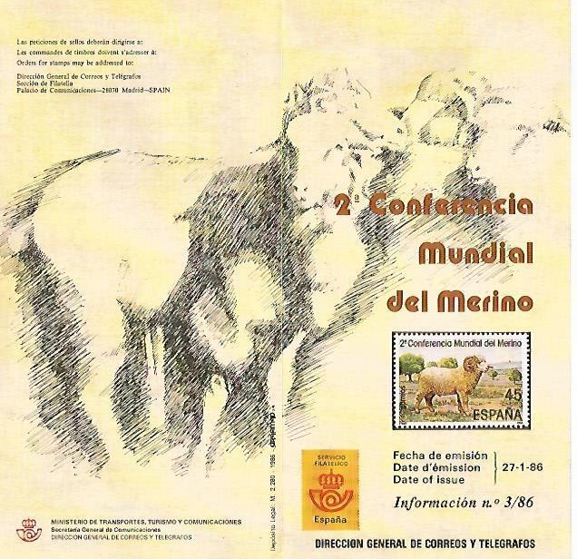 DIPTICO 16362: 2ª Conferencia muncial del Merino