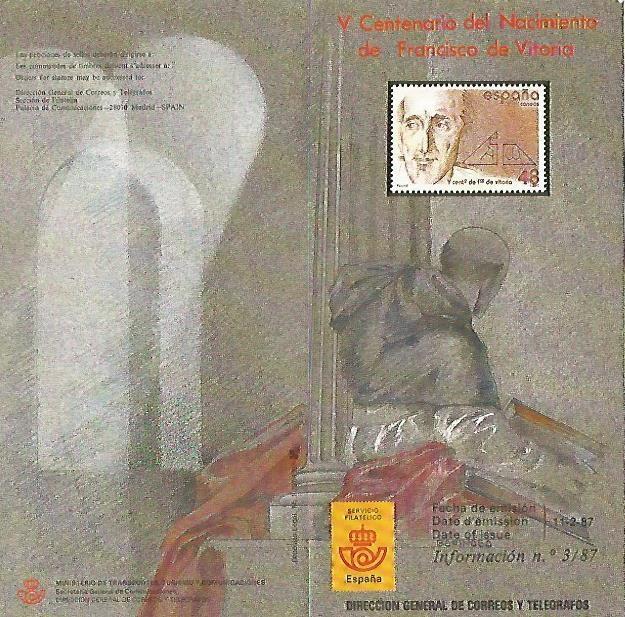 DIPTICO 16335: V centenario del nacimiento de Francisco de Vitoria