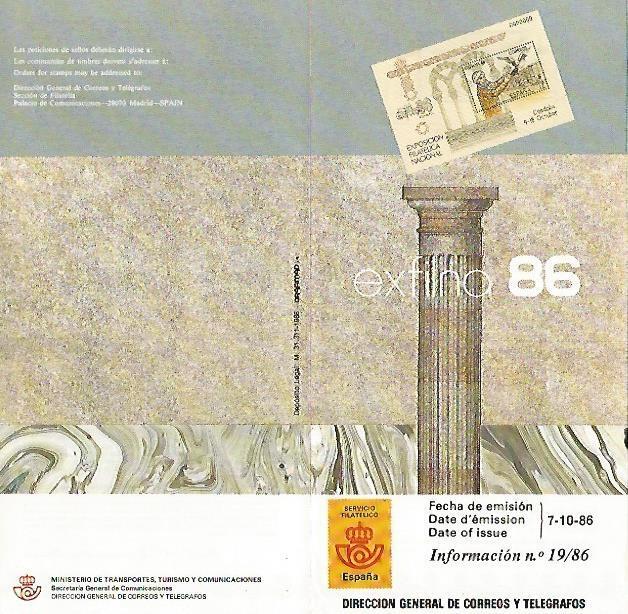 DIPTICO 16340: Exfina 1986