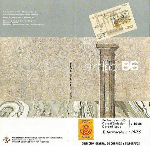 DIPTICO 16340: Exfina 1986