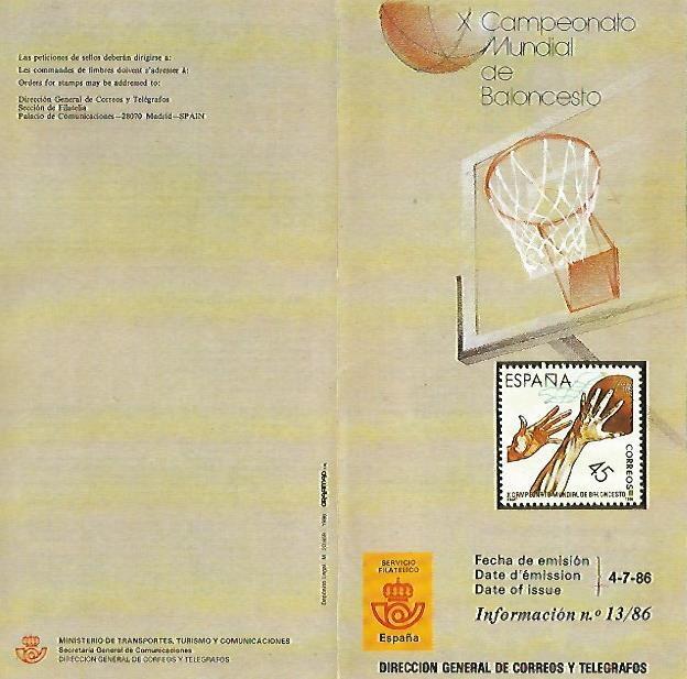 DIPTICO 16346: X Campeonato Mundial de Baloncesto