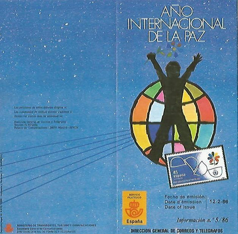 DIPTICO 16356: Año Internacional de la Paz