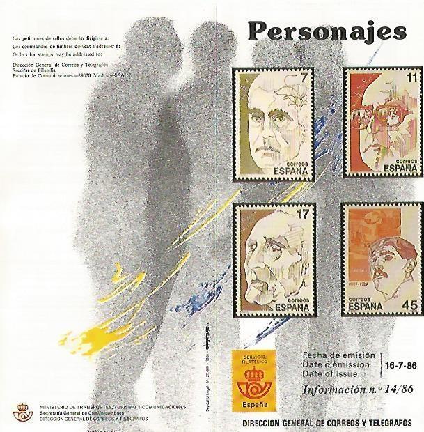 DIPTICO 16347: Peresonajes
