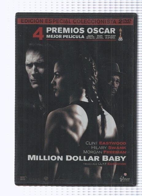 Pelicula en DVD: Million Dollar Baby (2004), edicion coleccionista 2 DVDs. Dirigida por Clint Eastwood, interpreta: Hillary Swank, Morgan Freeman