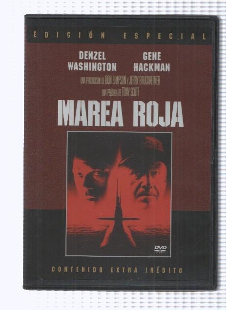 Pelicula en DVD: Marea Roja (1995), Edicion Especial con contenido inedito. Una pelicula de Tony Scott, con Denzel Washington, Gene Hackman