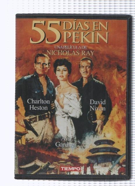 Pelicula en DVD: 55 dias en Pekin (1963). Una pelicula de Nicholas Ray. Interpretan: Charlton Heston, David Niven, Ava Gardner