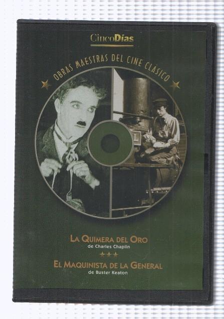 2 Peliculas en DVD: La Quimera del Oro de Charles Chaplin y El Maquinista de la General de Buster Keaton. Obras Maestras del Cine Clasico