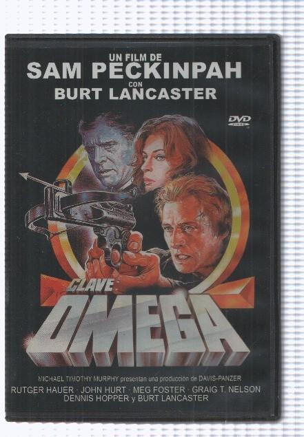 Pelicula en DVD: Clave Omega (1983). Pelicula de Sam Peckinpah, intervienen: Burt Lancaster, Rutger Hauger, Meg Foster