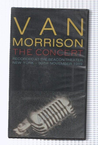 VHS: Van Morrison The Concert. recorded at the beacon theater New York, November 1989