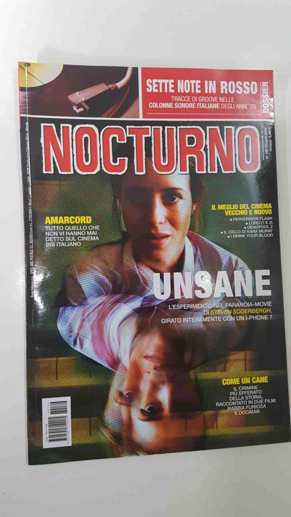 Revista: Nocturno giugno 2018 num 186 - Dossier sette note in rosso: tracce di groove nelle colonne sonore italiane degli anni 70