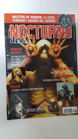Revista: Nocturno Cinema num 53 dicembre 2006 - Master of Horror seconda serie, Eragon al cinema, interviste: Guillermo del Toro