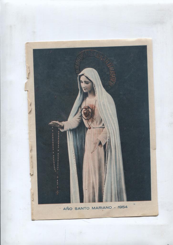 Vida y Luz: Estampa religiosa numerada 01: Año Santo Mariano 1954