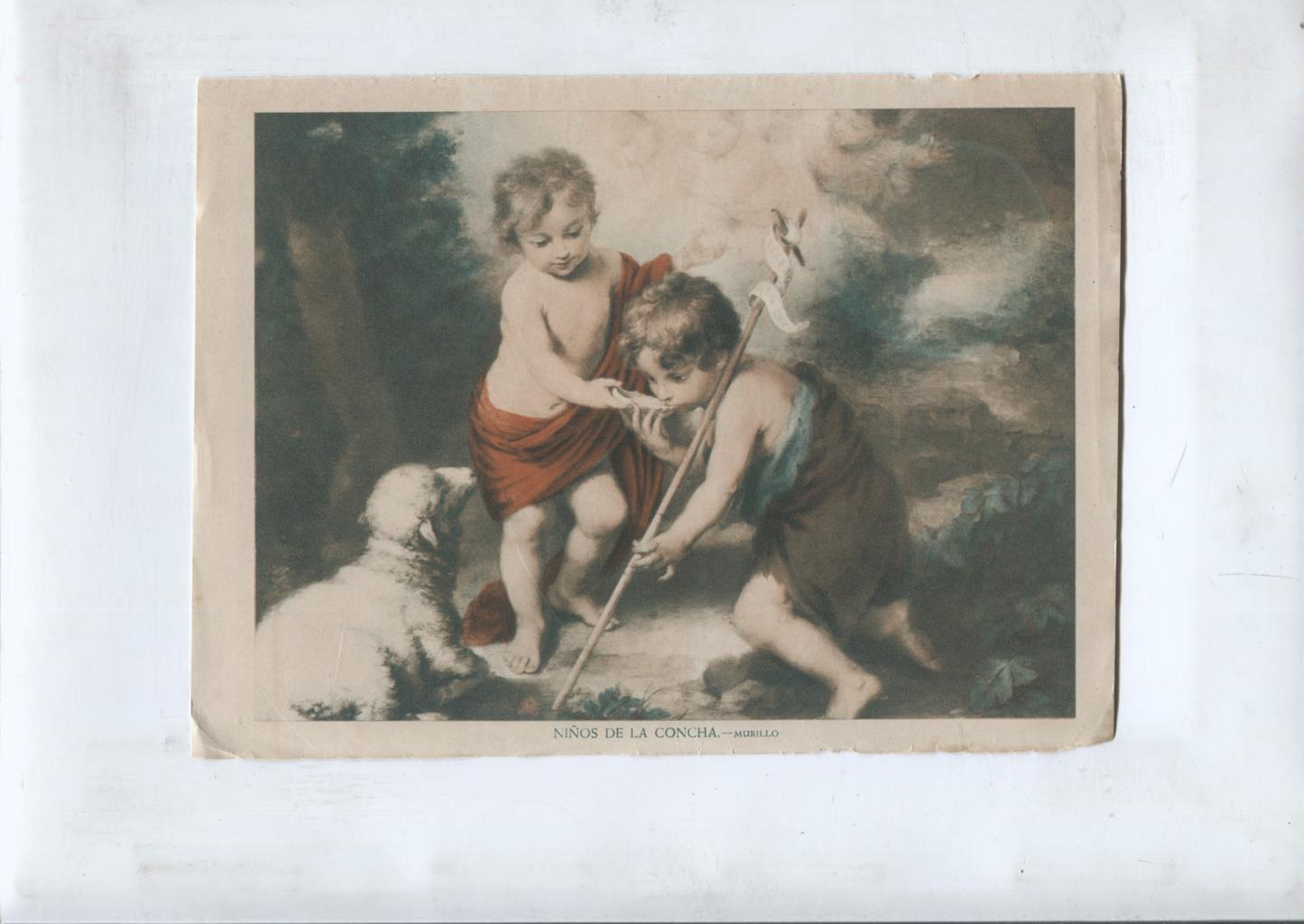 Vida y Luz: Estampa religiosa numerada 32: Niños de la concha de Murillo