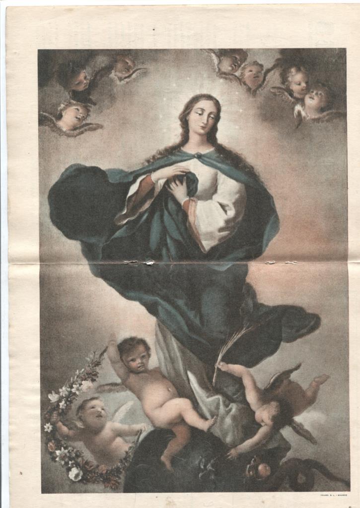 Vida y Luz: Estampa religiosa numerada 33 